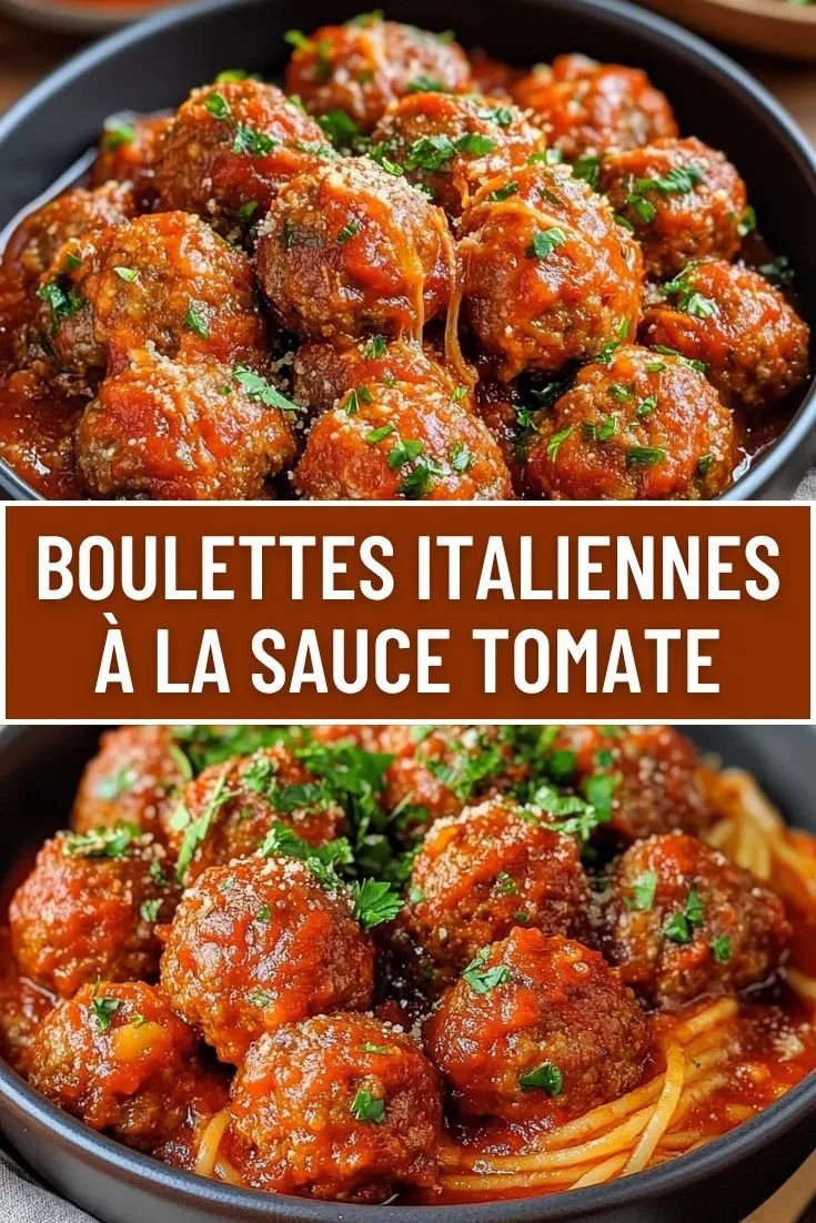 Boulettes italiennes savoureuses dans une sauce tomate riche