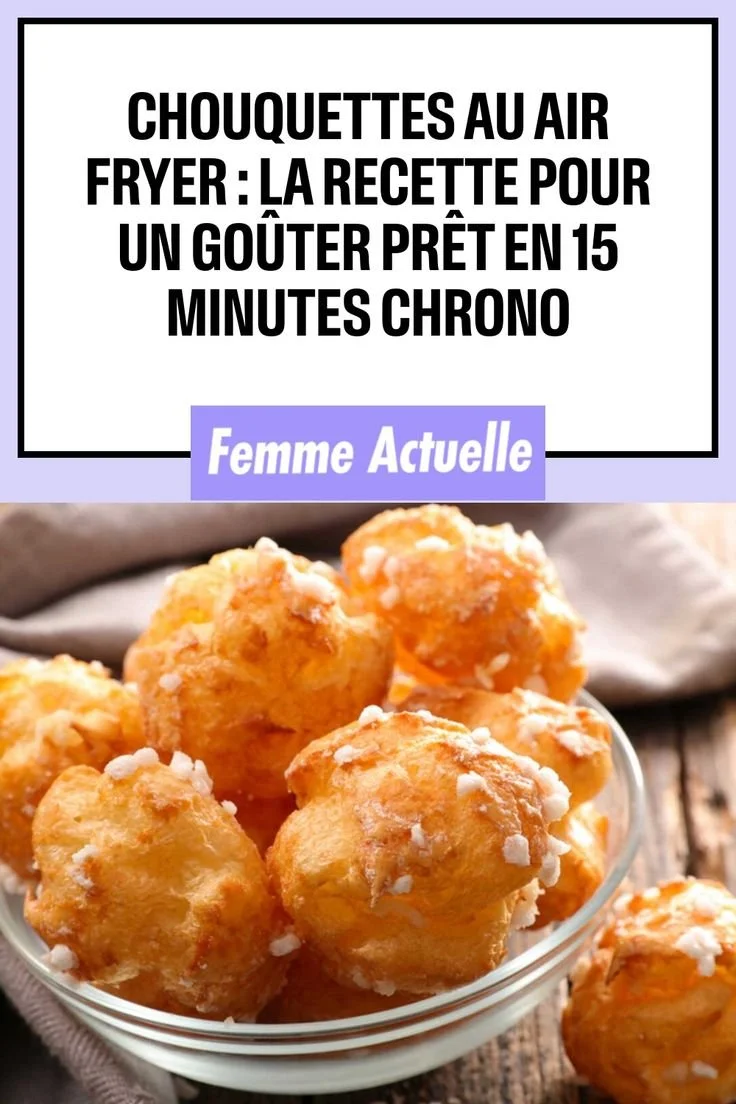 Chouquettes made in an air fryer for a quick snack recipe