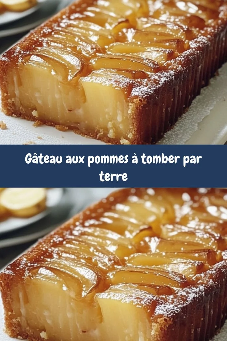 Delicious Gâteau aux pommes with cinnamon and apples, perfect for dessert