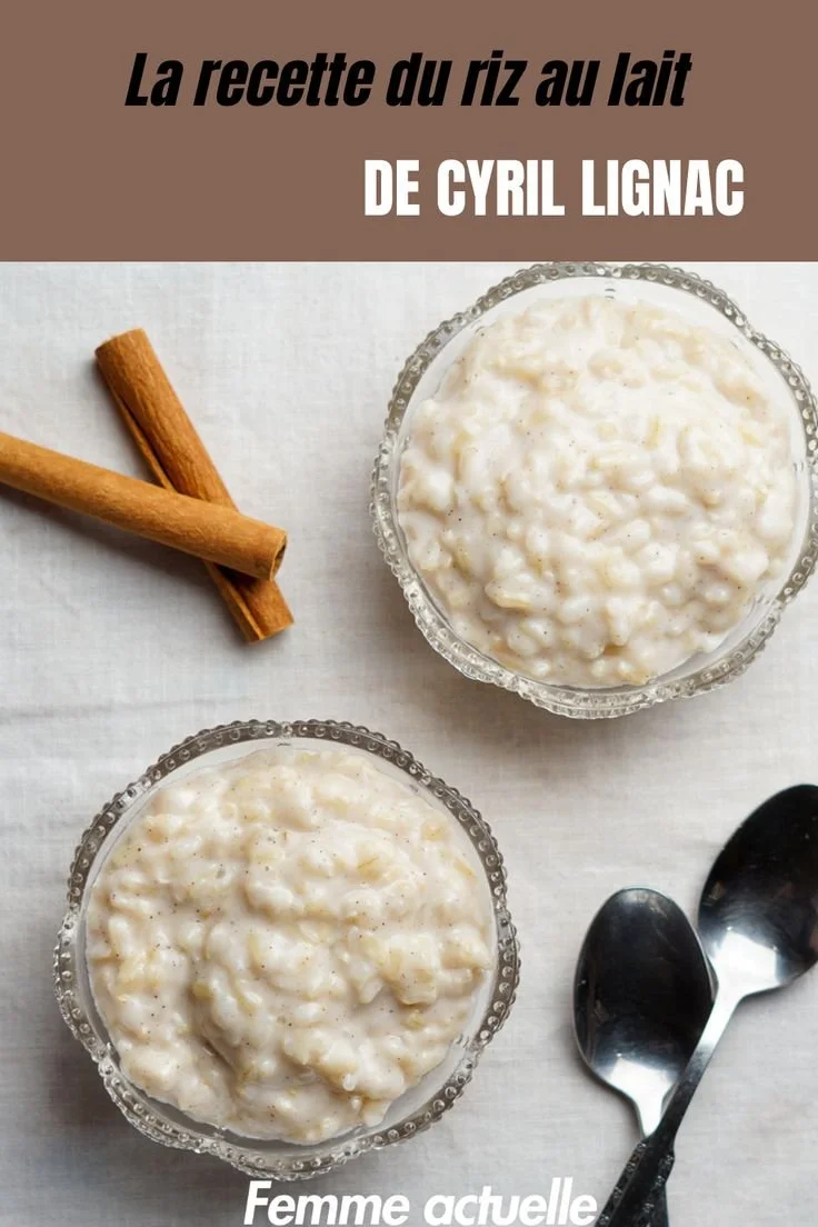 Riz au lait crémeux préparé selon la recette de Cyril Lignac