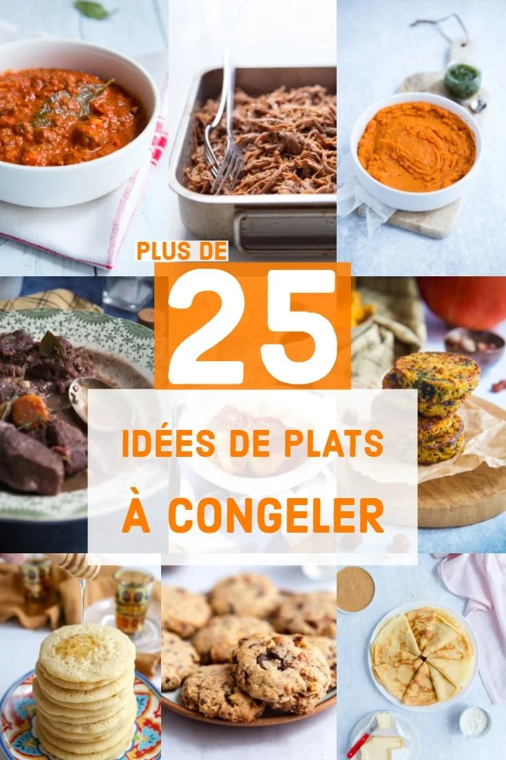 Recettes de plats à congeler pour faciliter la préparation de repas