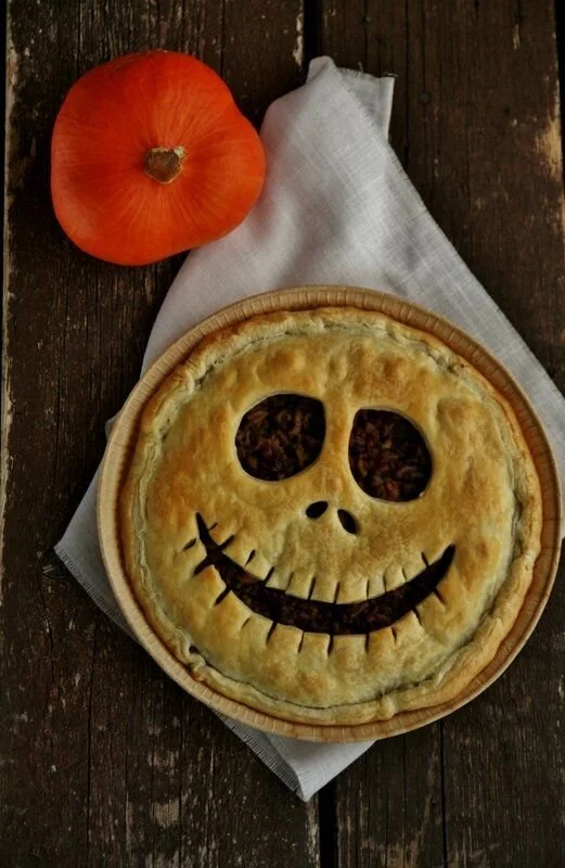 Quiche Halloween effrayante décorée pour une célébration festive