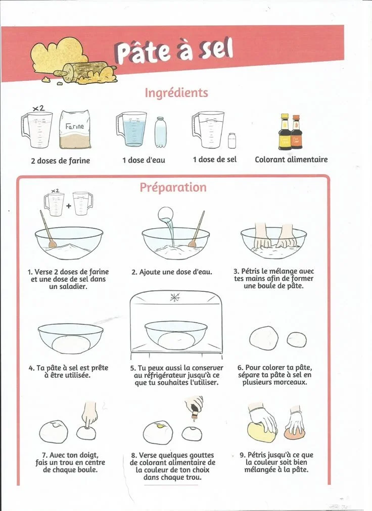 Recette de pâte à sel pour réaliser des créations artisanales