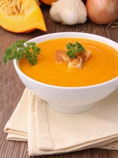 Recette de délicieuse soupe de citrouille chaude et réconfortante