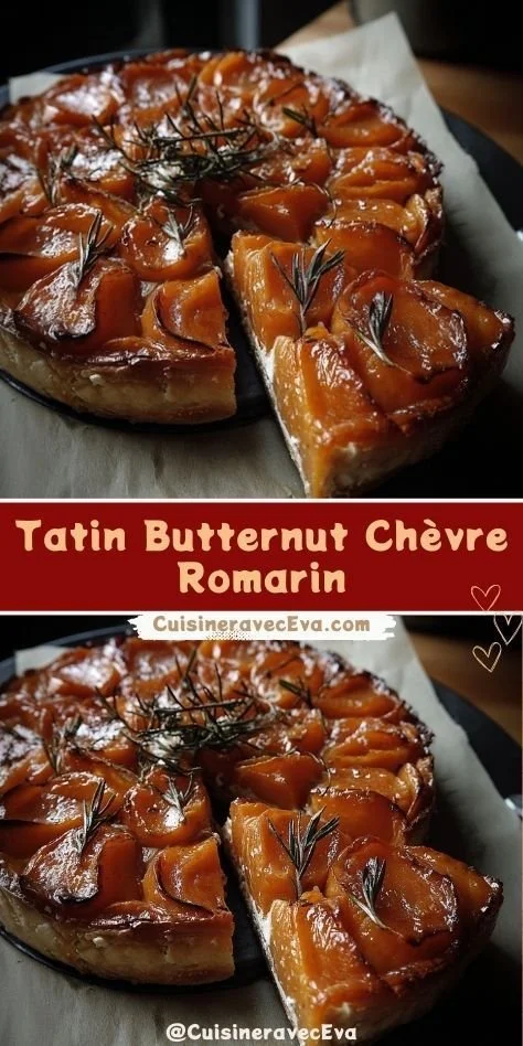 Tatin Butternut Chèvre Romarin, une recette savoureuse à découvrir