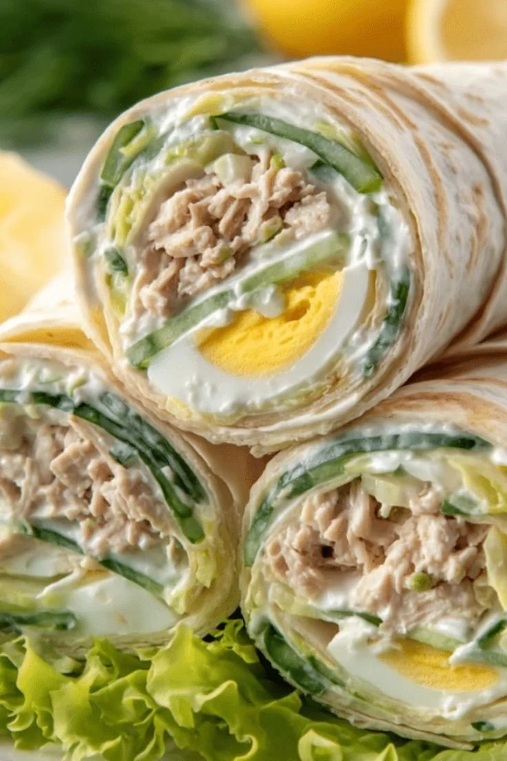 Wraps concombre au thon, un plat léger et frais idéal pour votre repas